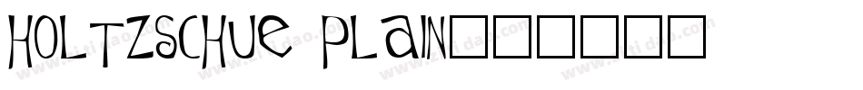 Holtzschue Plain字体转换